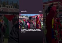 Students walk out of Google CEO’s Stanford commencement speech