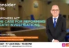Proposed coroners legislation: The case for reforming death investigations