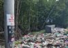 dumping ground at Sungai Merbok mangrove forest reserve