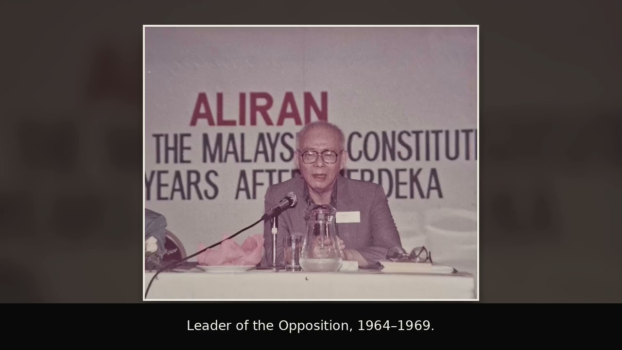 Dr Tan Chee Khoon's legacy and his encounters with