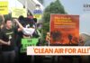 Activists rally outside Parliament, demand action following haze report findings